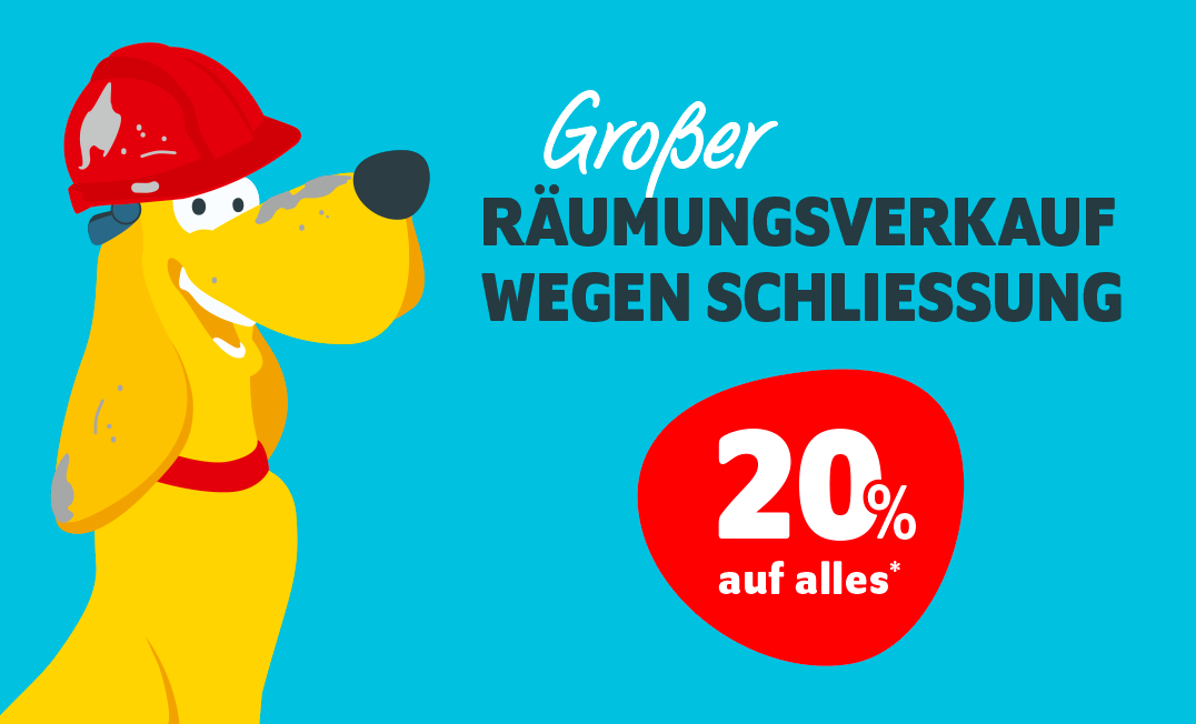 Großer Räumungsverkauf vom 24.8.-19.9.2026