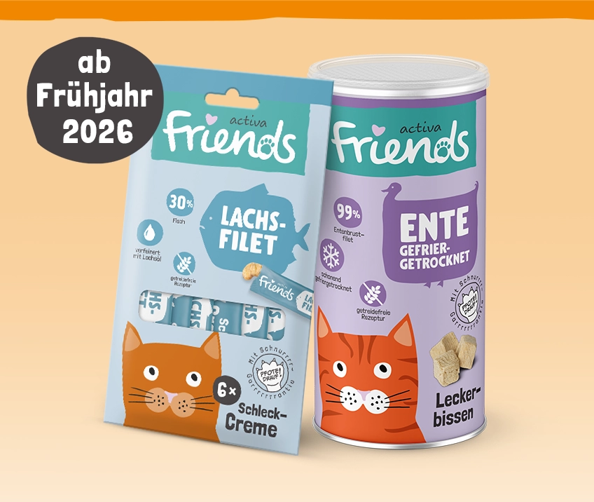 activa Friends Snacks für Katzen: Verschiedene Ausführungen und Sorten für jeden Geschmack