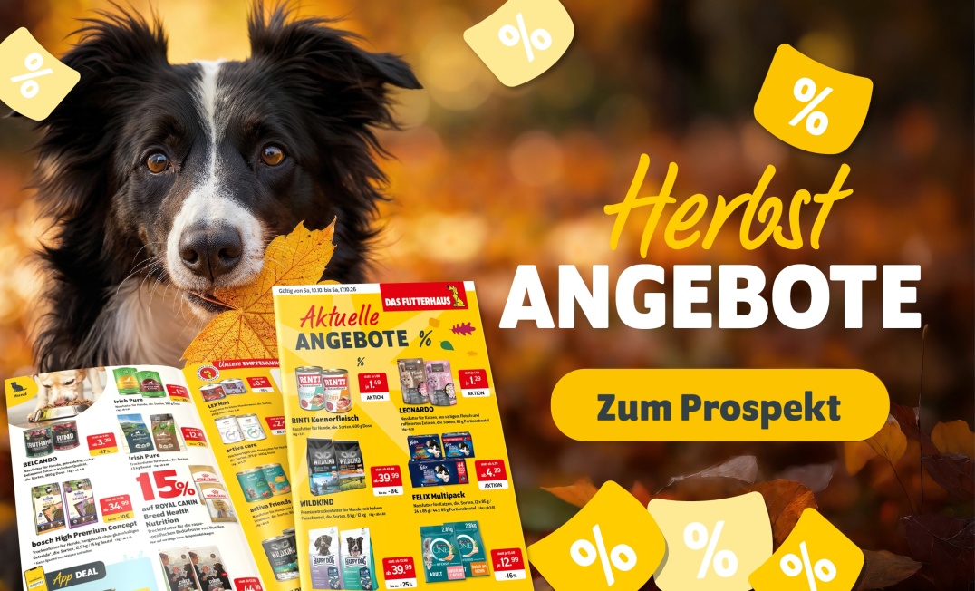 Herbst-Angebote bei DAS FUTTERHAUS - Zum Prospekt