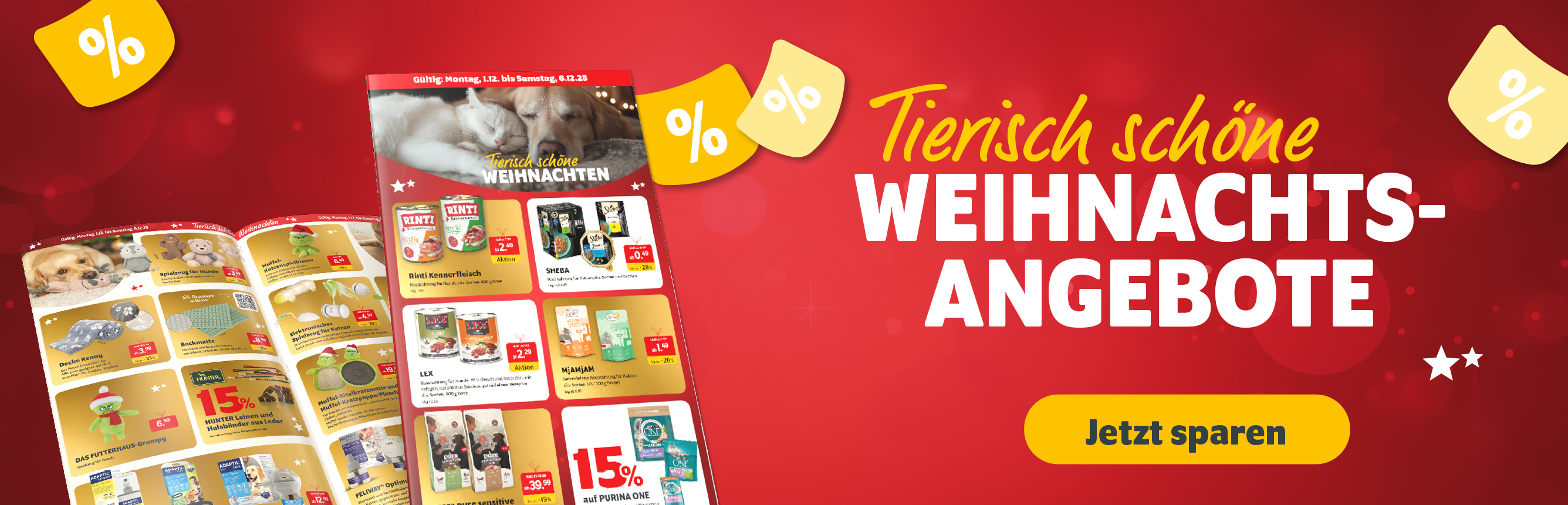 Tierisch schöne Weihnachtsangebote - Jetzt sparen