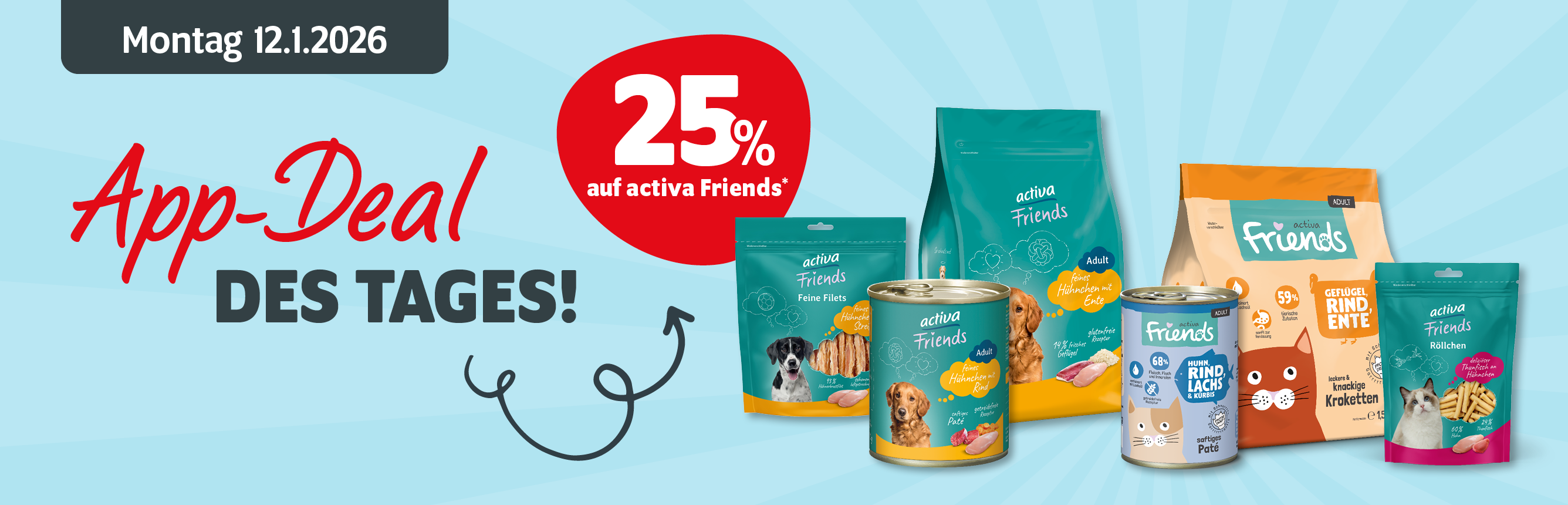 App-Deal des Tages: 25% auf activa Friends - Nur am 12.1.2026