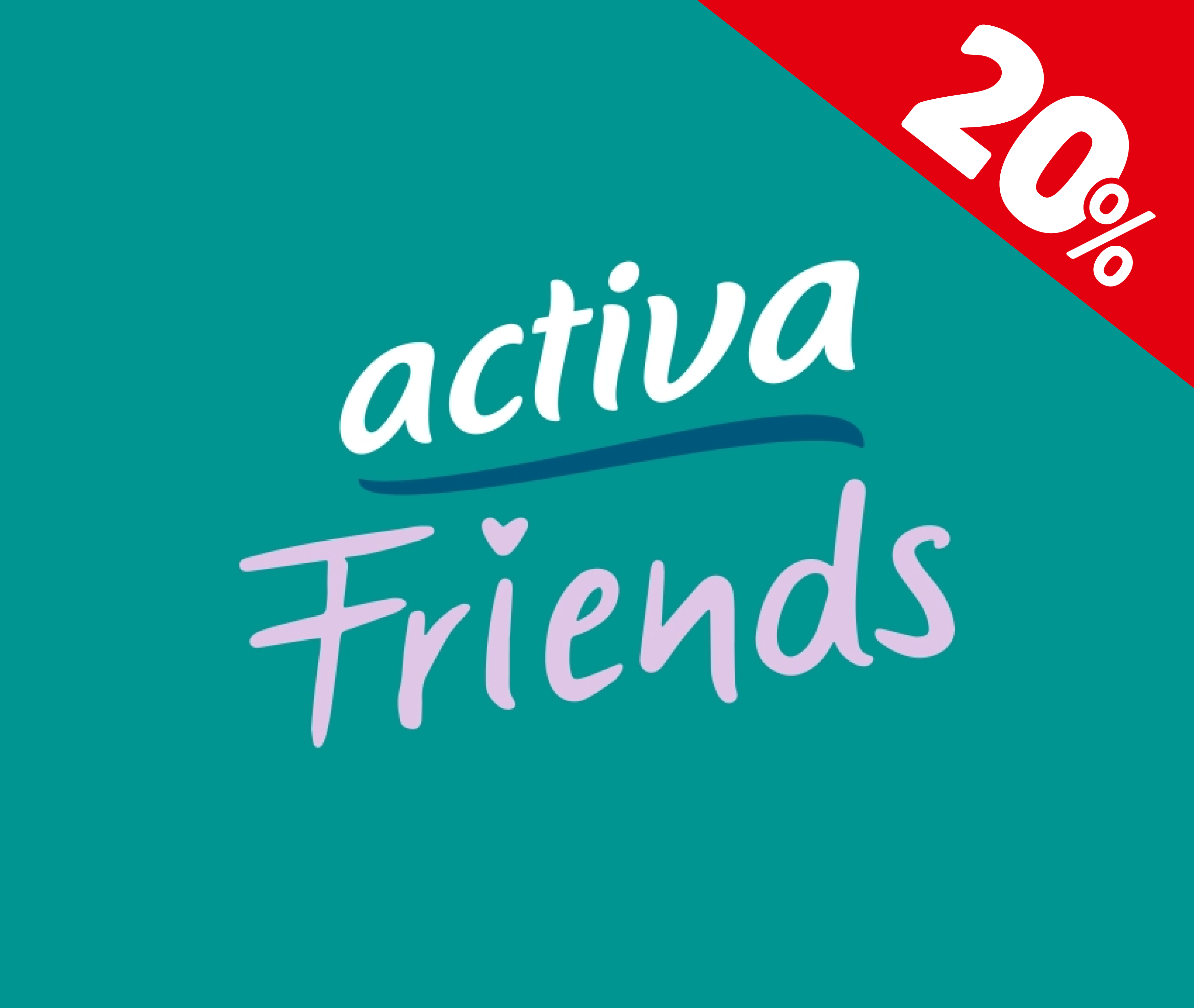 20% Rabatt auf activa Friends