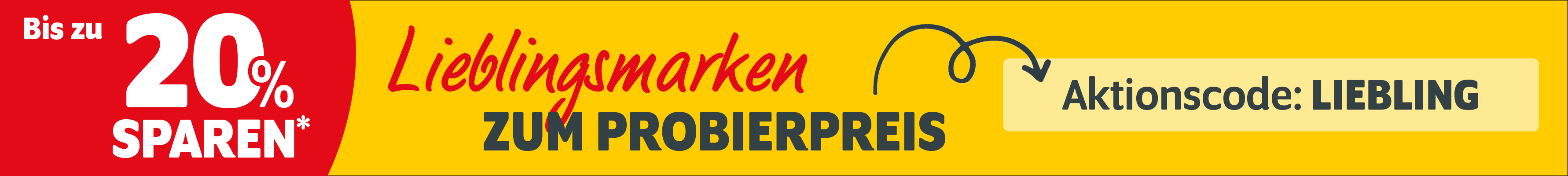 Mit dem Aktionscode LIEBLING bis zu 20% auf Lieblingsmarken sparen