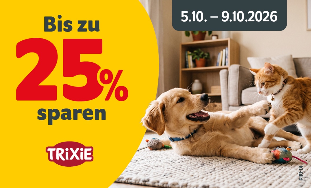Bis zu 25% sparen auf ausgewähltes TRIXIE Spielzeug