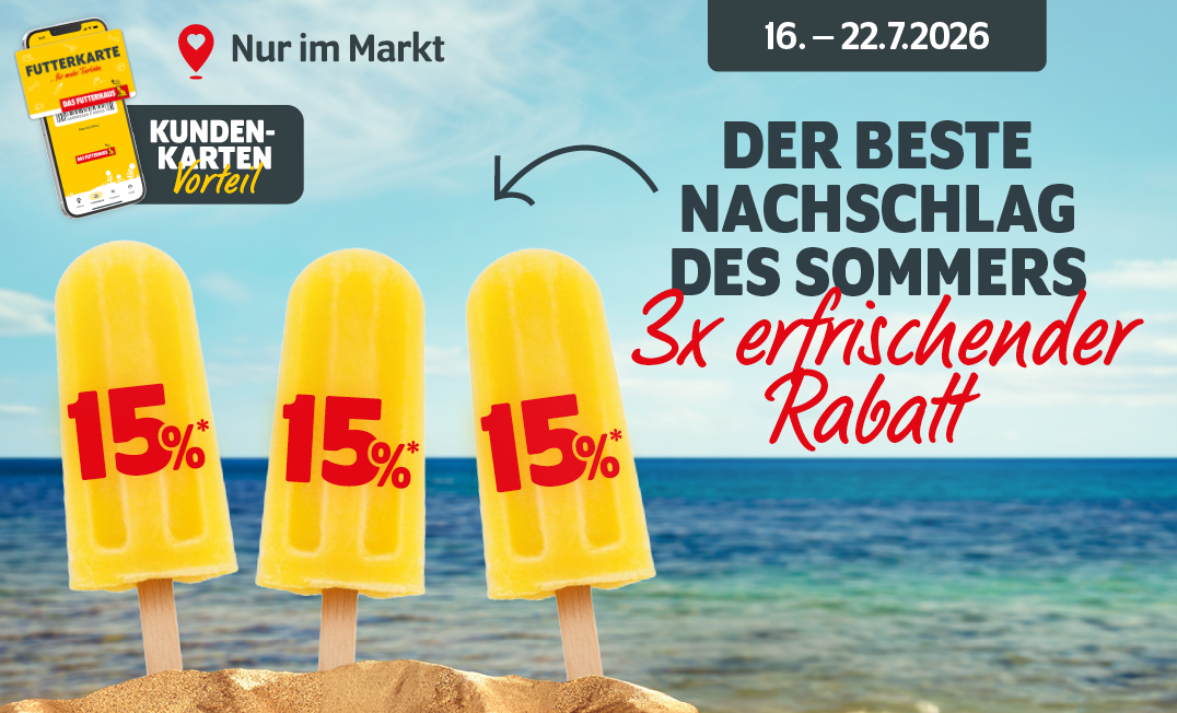 FUTTERKARTEN-Aktion im Markt: 3 erfrischende Rabatte - Zur Aktion