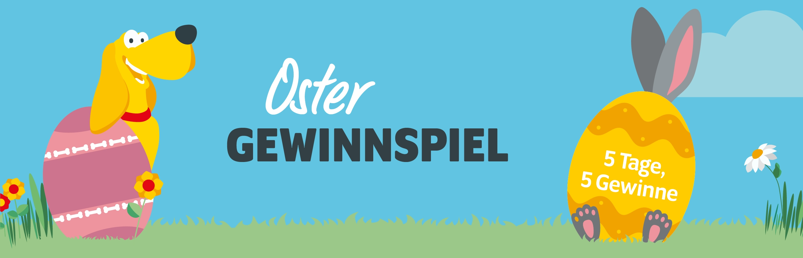 Oster-Gewinnspiel bei DAS FUTTERHAUS vom 2.4. bis 6.4.2026 - 5 Tage, 5 Gewinne