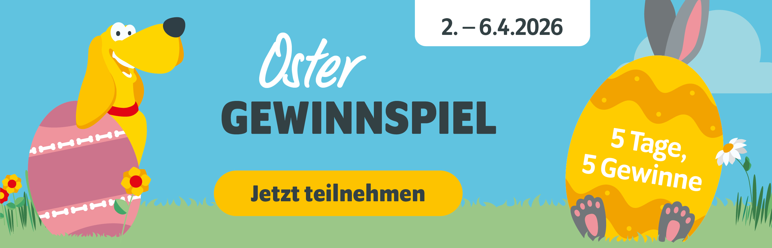 Oster-Gewinnspiel vom 2.4. bis 6.4.2026 - Jetzt teilnehmen