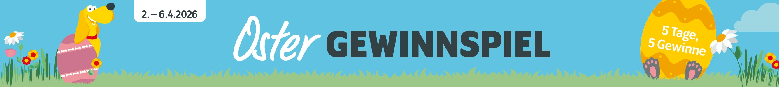 Oster-Gewinnspiel bei DAS FUTTERHAUS vom 2.-6.4.2026