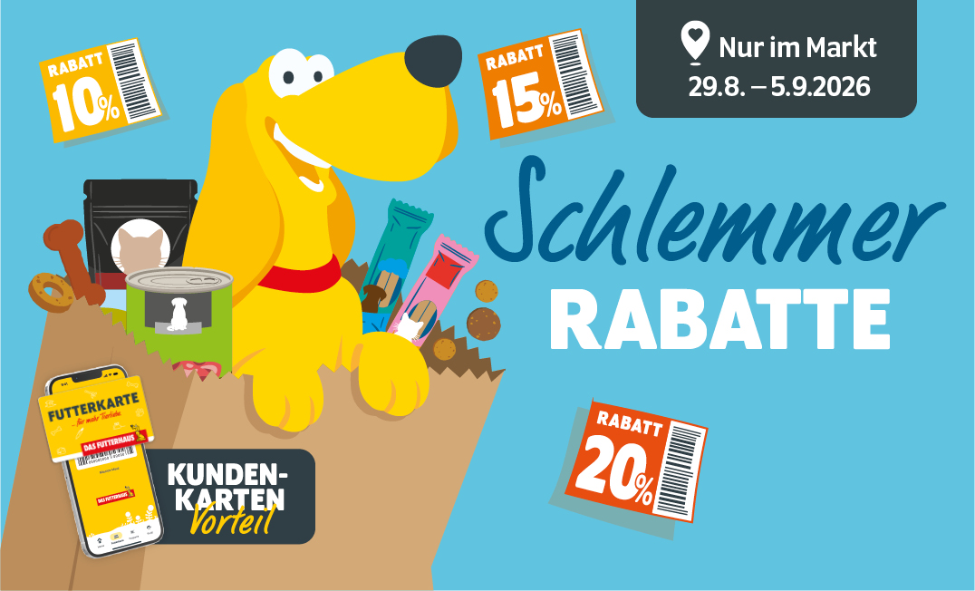 FUTTERKARTEN-Aktion: Schlemmer Rabatte vom 29.8.-5.9.2026 nur im Markt