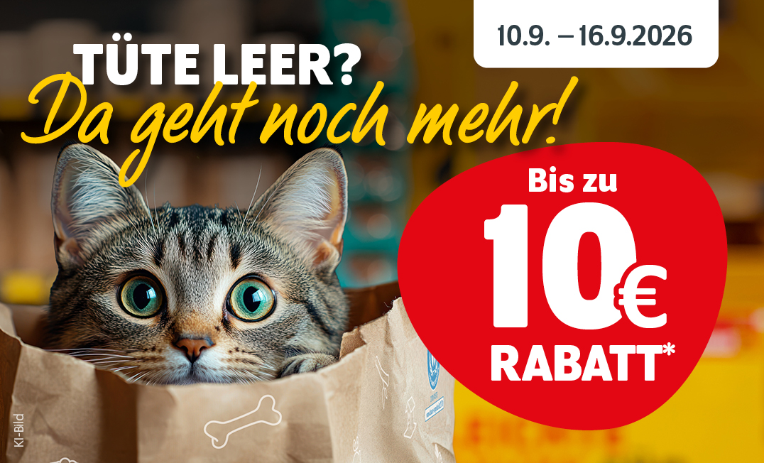 Tüte leer? Da geht noch mehr: Bis zu 10€ Rabatt vom 10.9. bis 16.9.2026