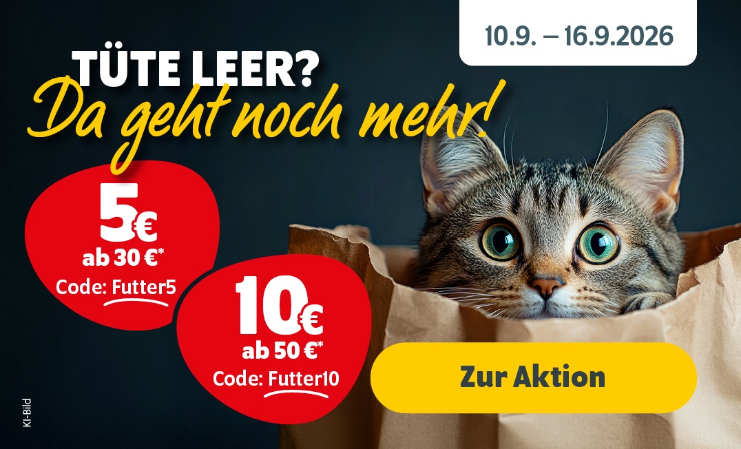 Tüte leer? Da geht noch mehr: Vom 10. bis 16.9.2026 bis zu 10€ Rabatt sichern