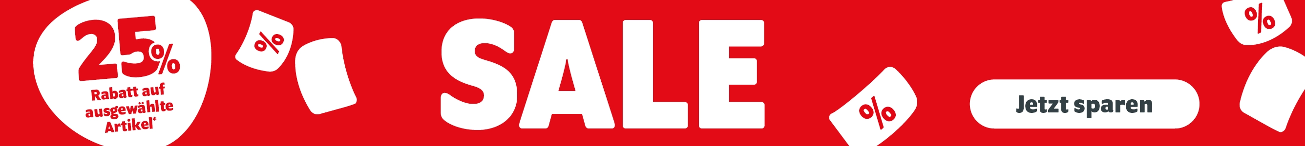 Sale mit 25% Rabatt auf ausgewählte Artikel