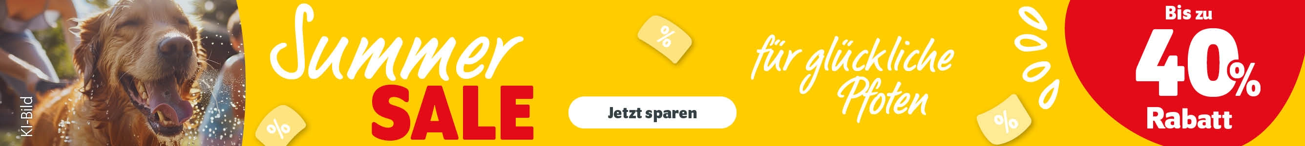 Summer Sale im Onlineshop mit bis zu 40% Rabatt