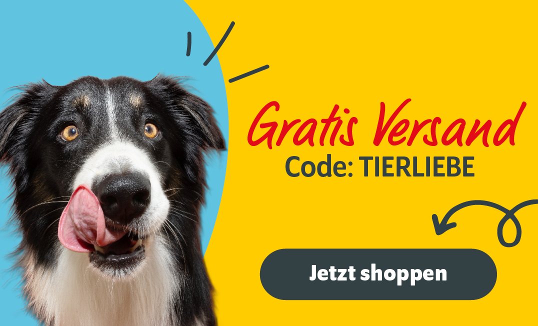 Versandkostenfrei mit dem Code TIERLIEBE