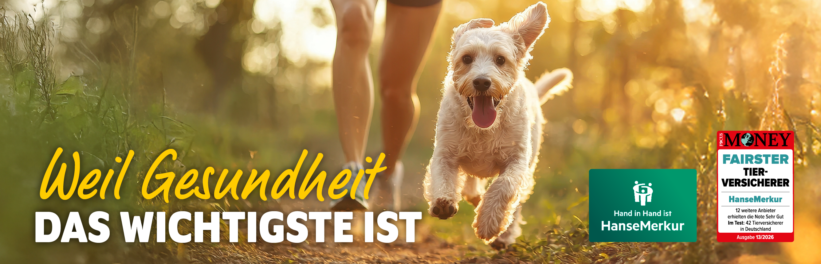 Tierversicherungen von der HanseMerkur: Weil Gesundheit das wichtigste ist