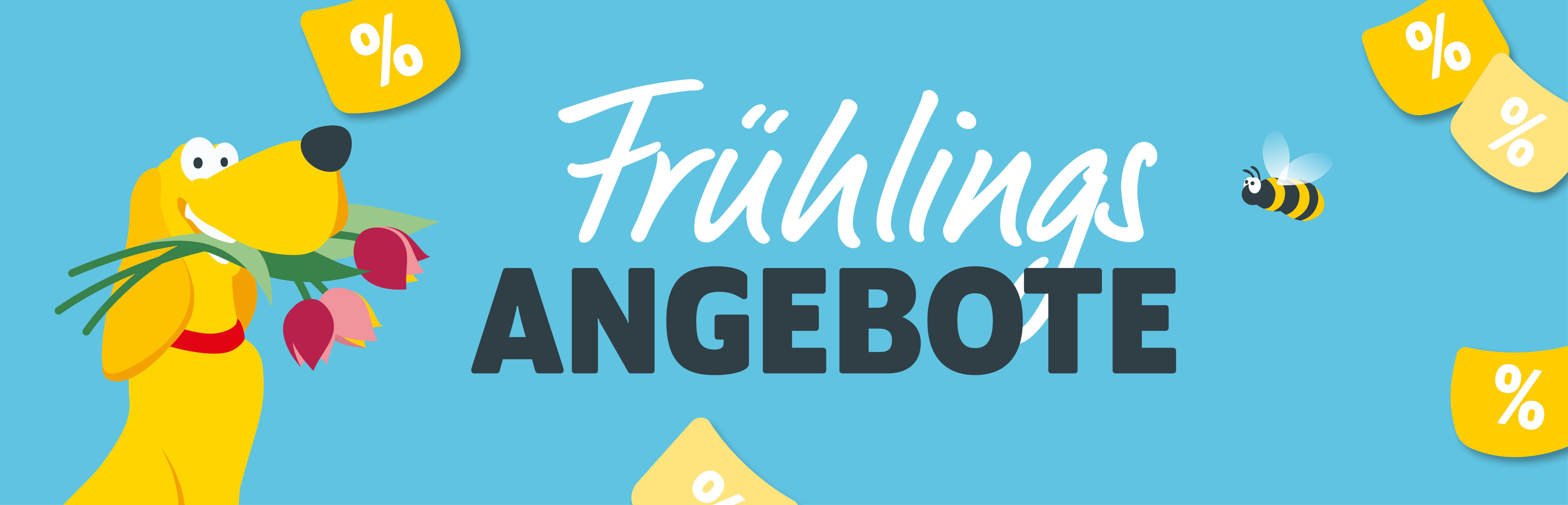 Frühlingsangebote mit dem FUTTERHAUS-Hund