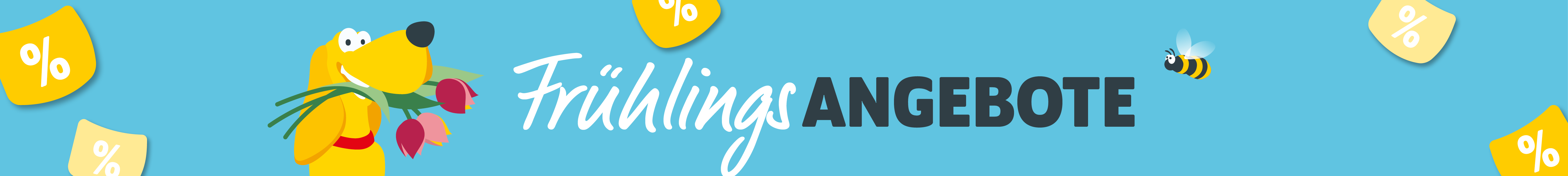 Frühlingsangebote mit dem FUTTERHAUS-Hund