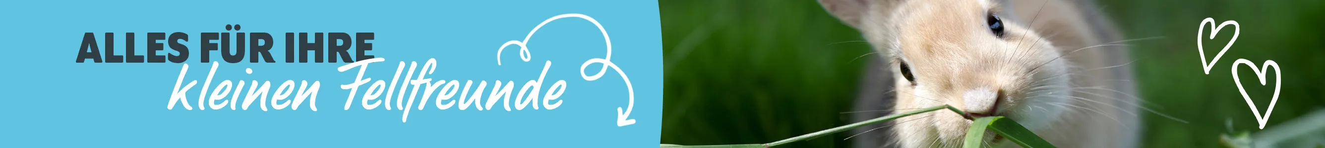 Kategorie Kleintier Shop Header