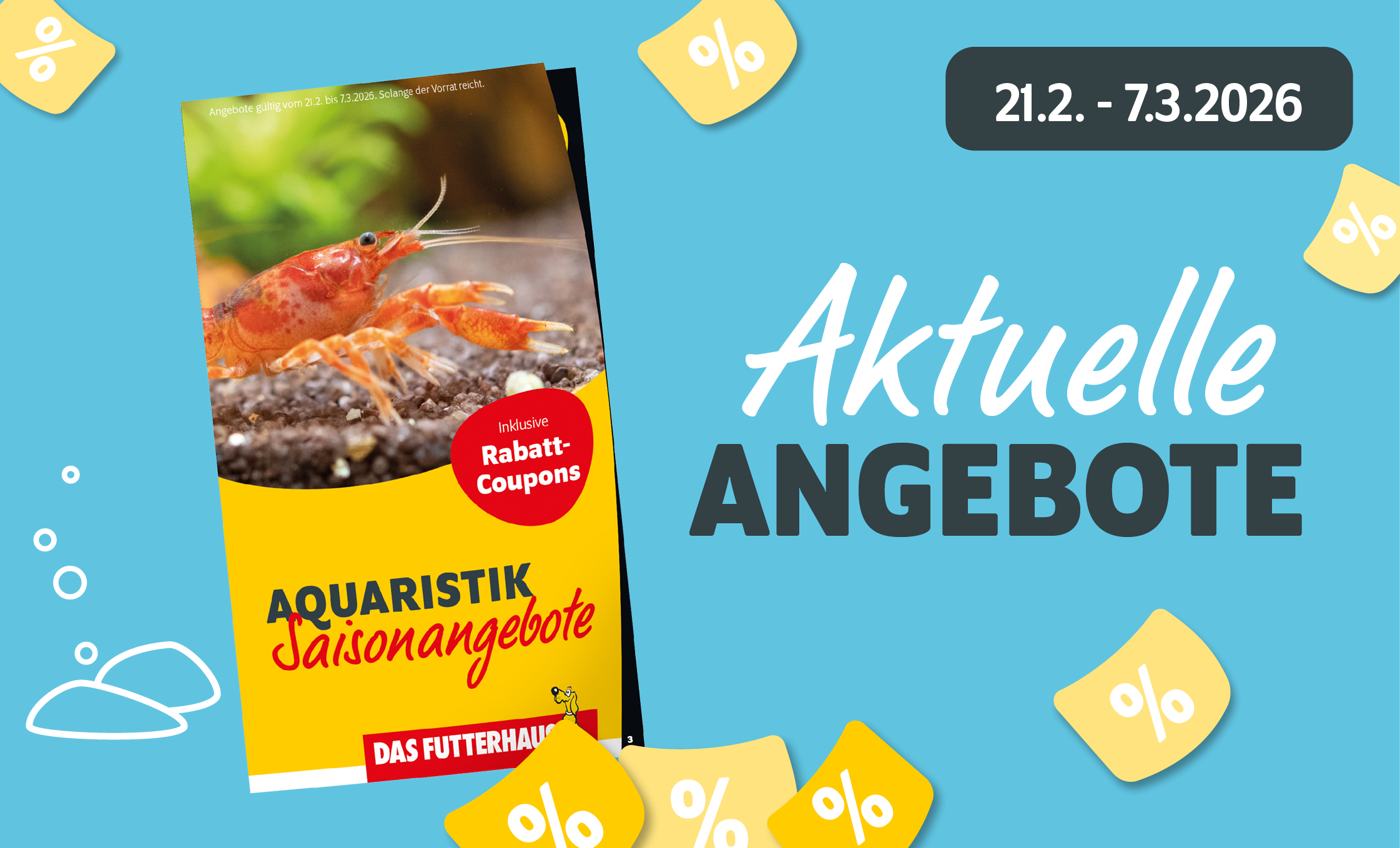 Aktuelle Aquaristik-Saisonangebote vom 21.2. - 7.3.2026