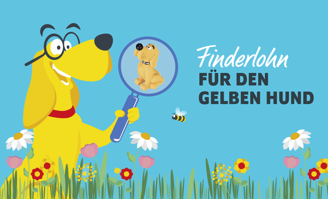 Gelbe Hunde gesucht – sichern Sie sich Ihren Finderlohn!