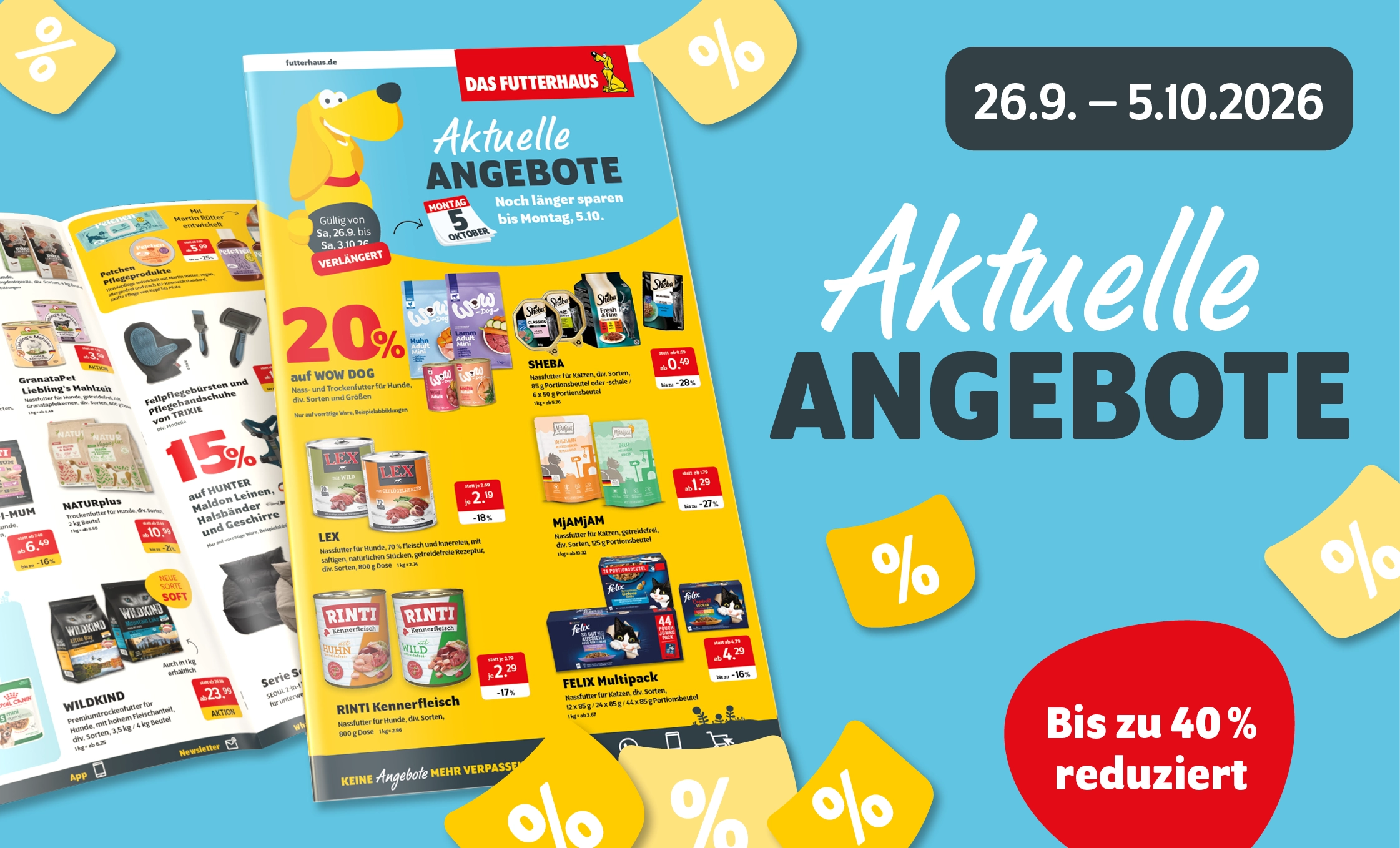 Aktuelle Prospektangebote vom 26.9. bis 5.10.2026 bei DAS FUTTERHAUS