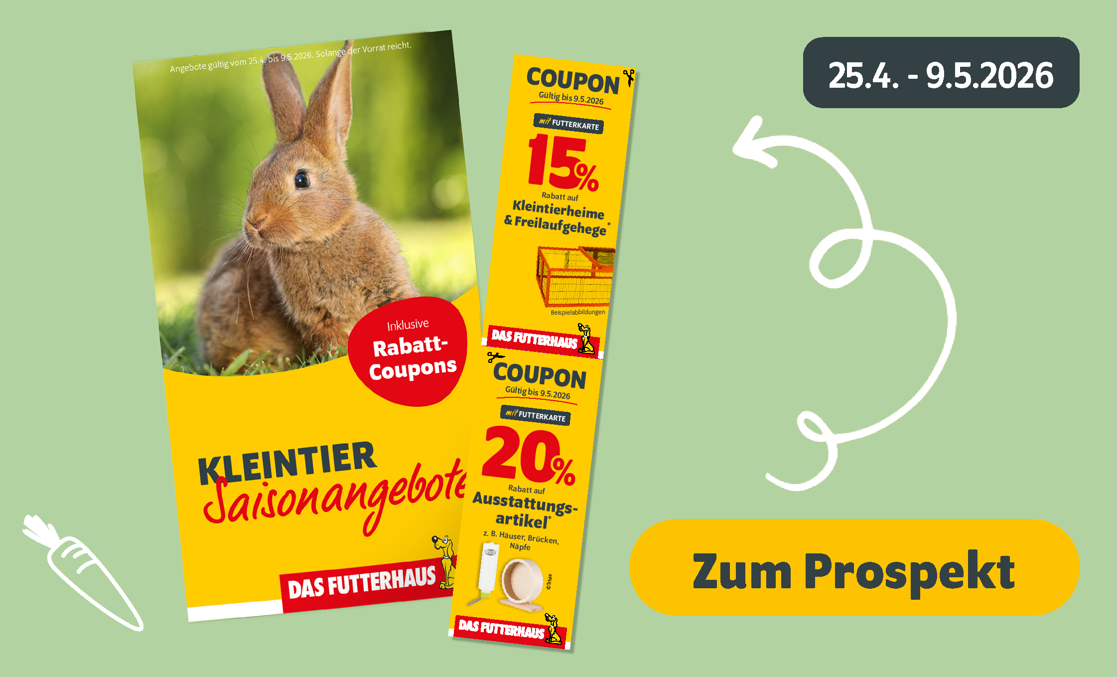 Kleintierangebote vom 25.4. bis 9.5.2026 - Zum Prospekt