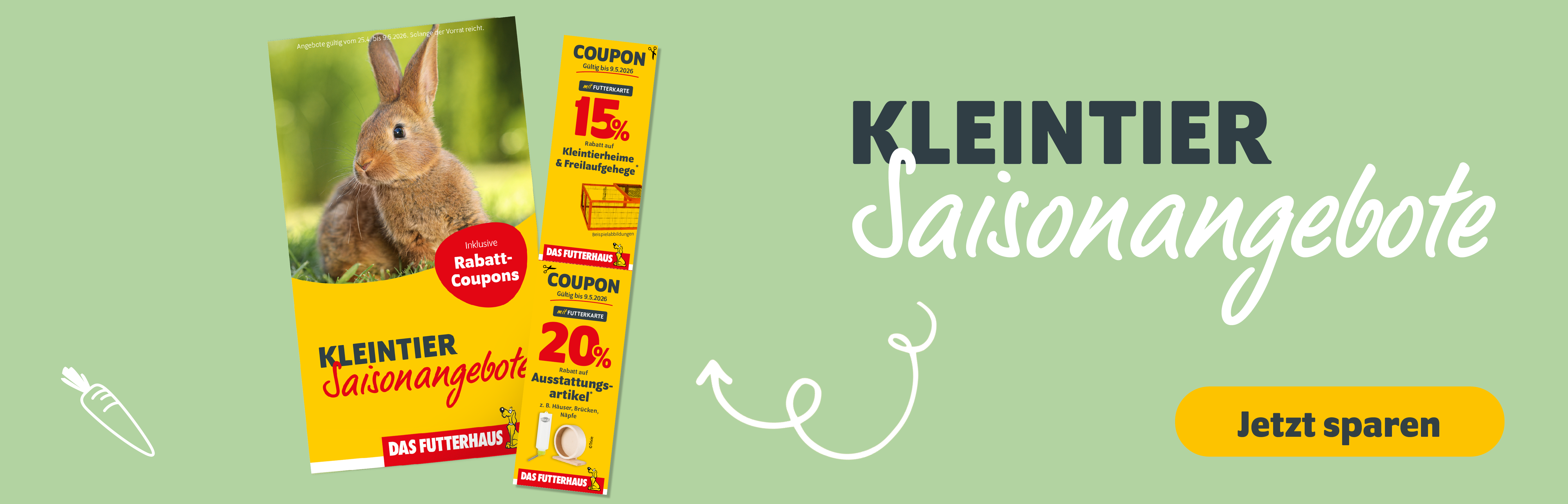 Kleintierangebote - Jetzt sparen