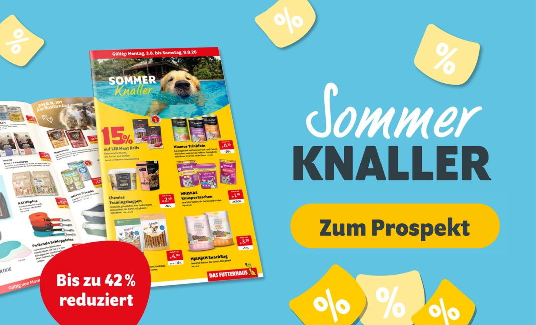 Sommerknaller bei DAS FUTTERHAUS - Zum Prospekt