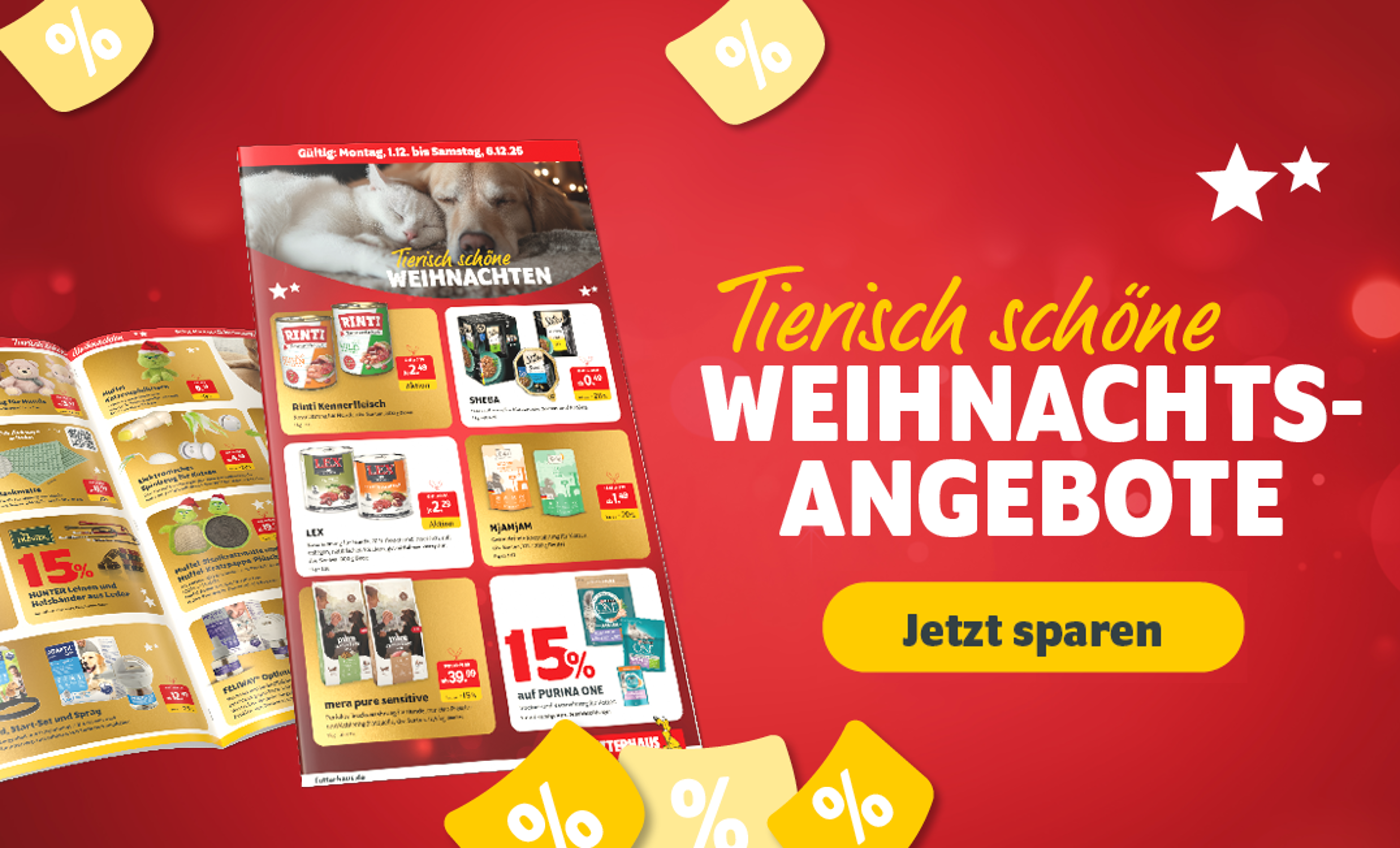 Tierisch schöne Weihnachtsangebote - Jetzt sparen