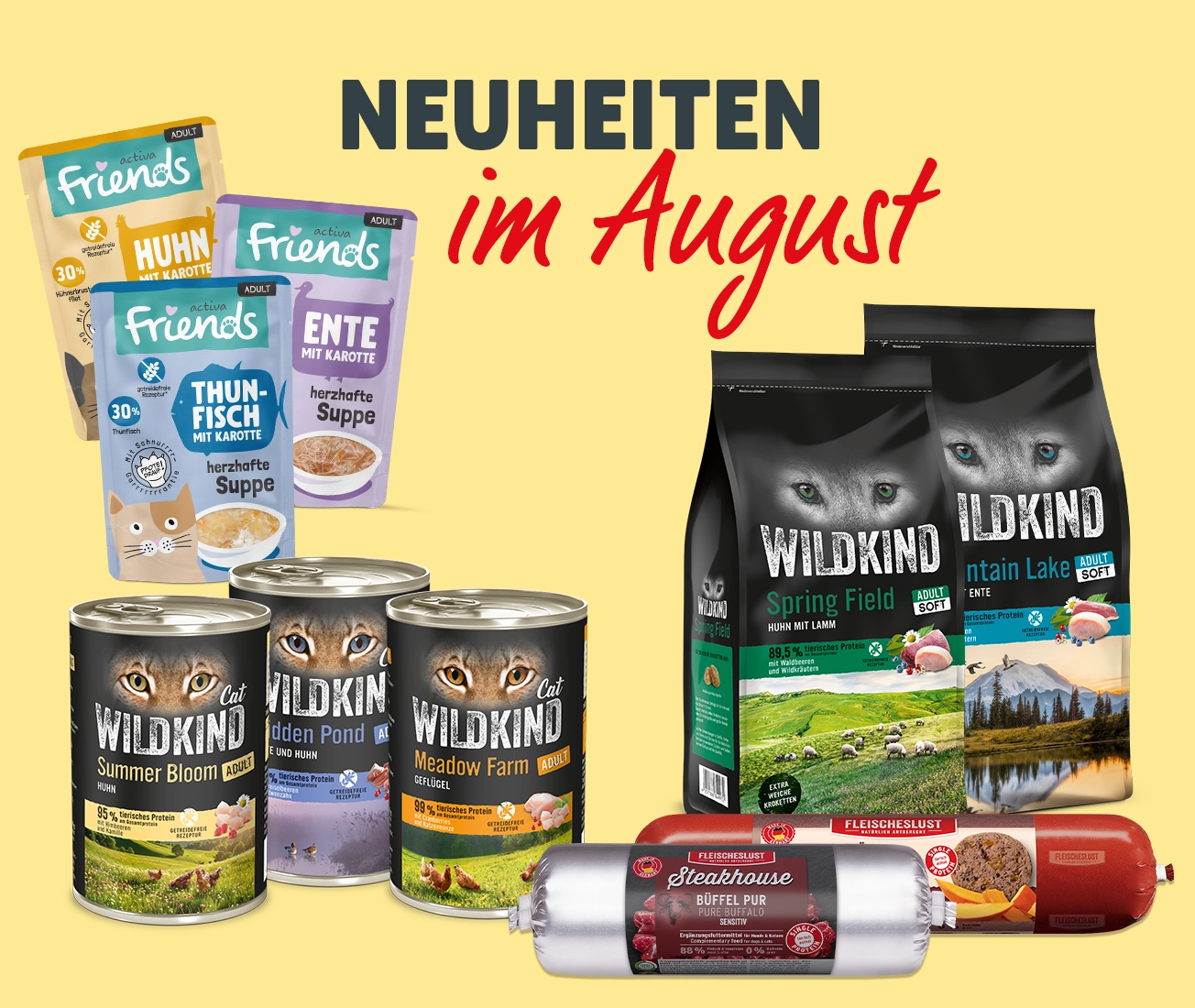Neuheiten bei DAS FUTTERHAUS im August