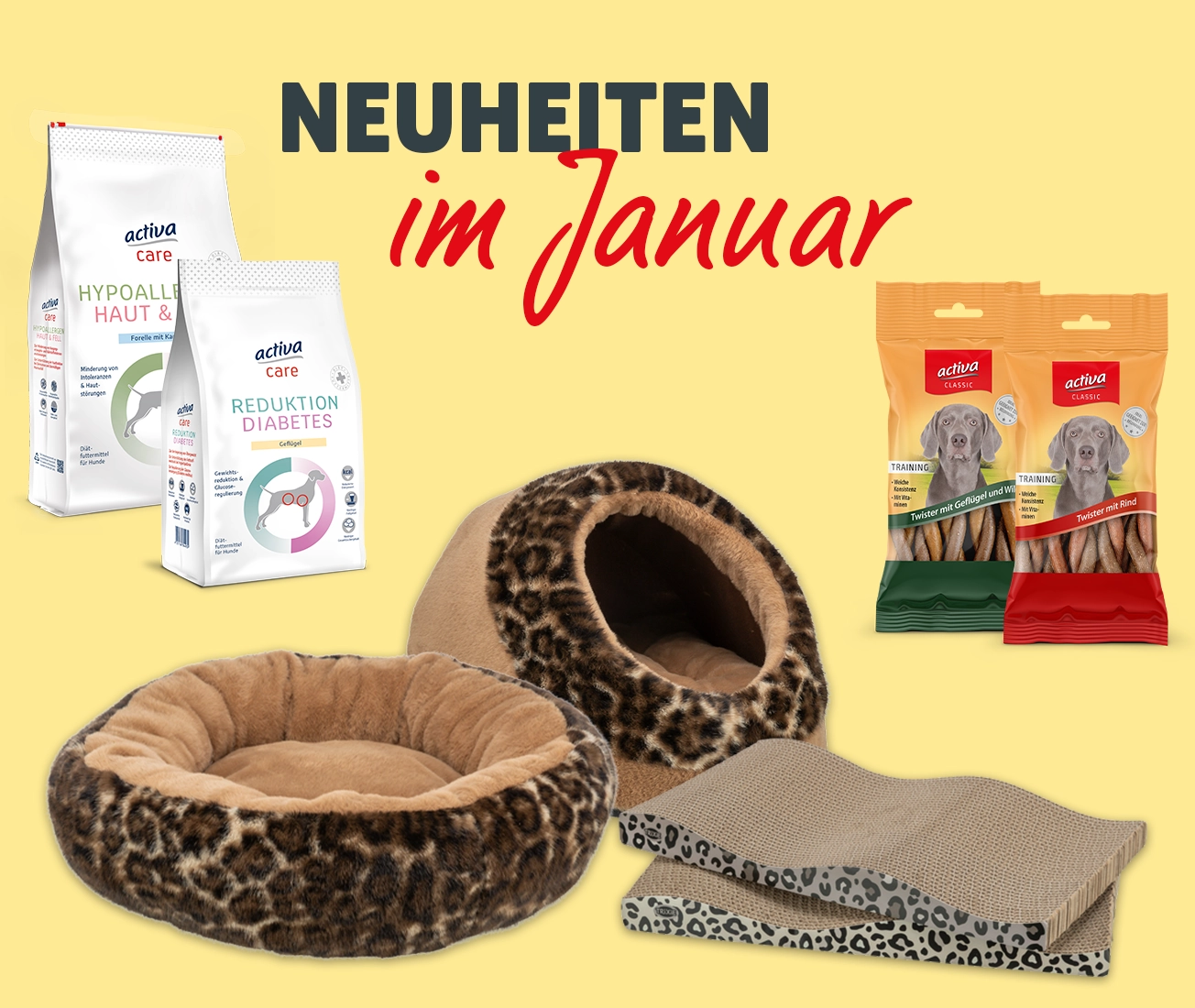 Neuheiten im Januar: Neues von activa care, activa classic und TRIXIE