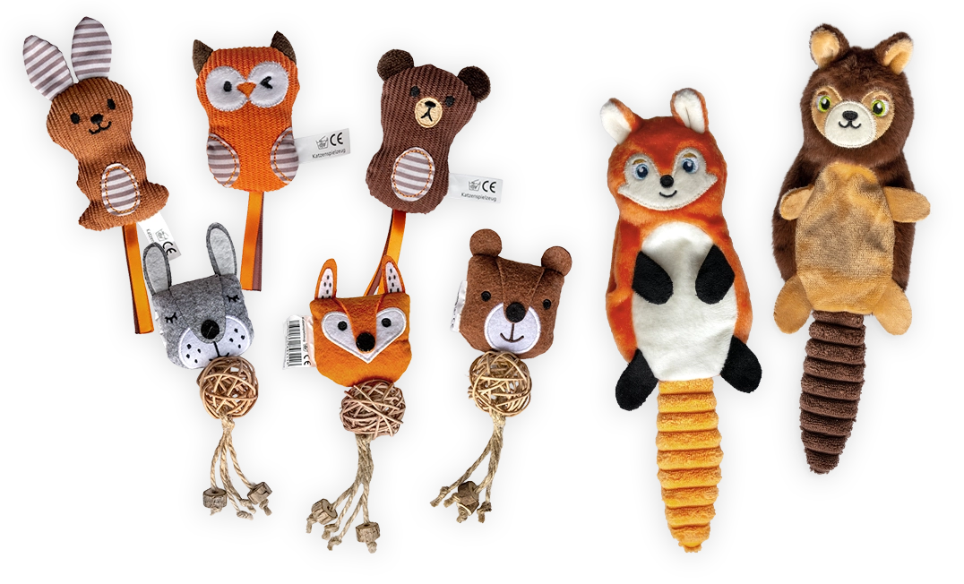 Neuheiten: activa Friends Waldtiere mit Katzenminze und Matatabi