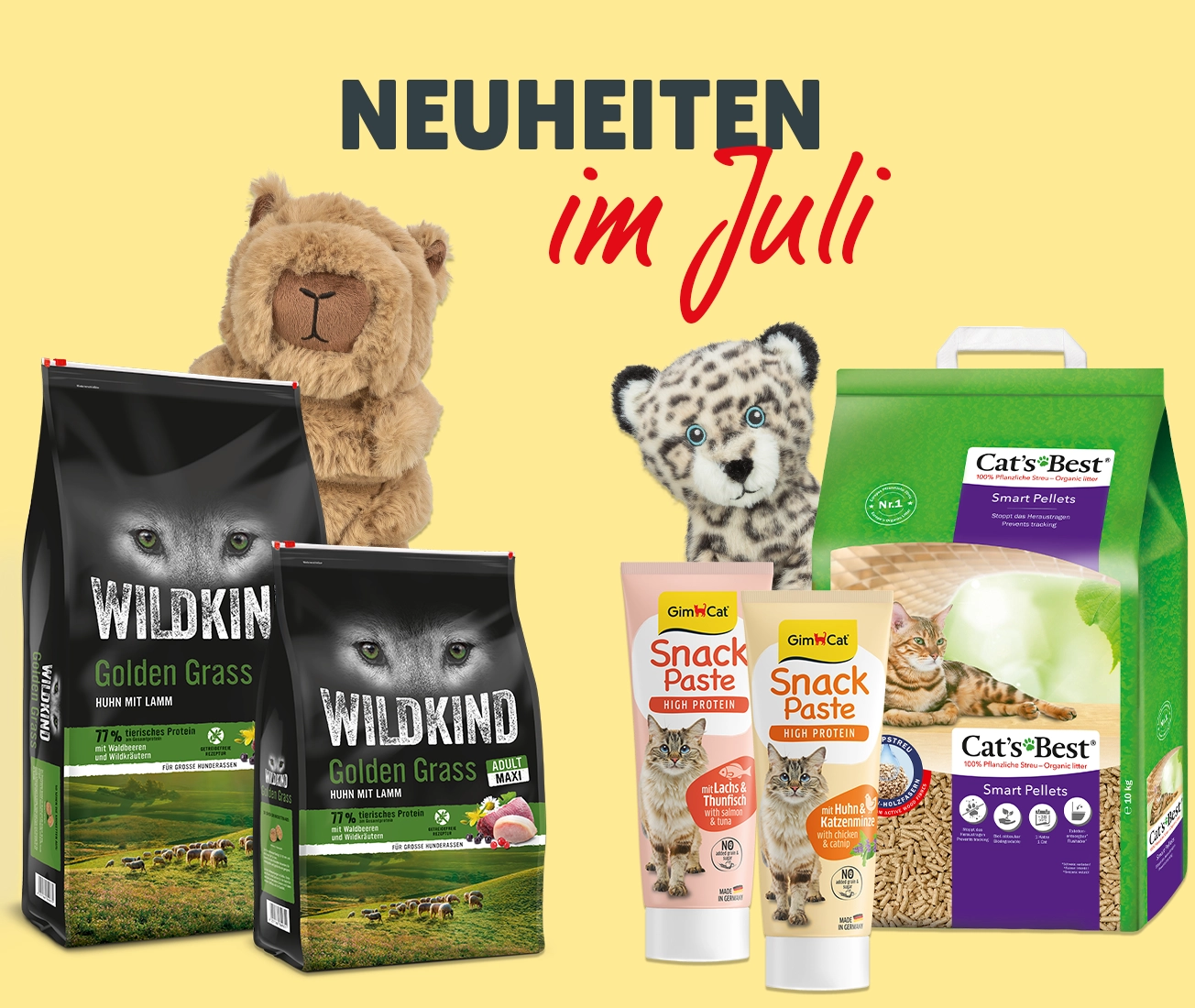 Neuheiten bei DAS FUTTERHAUS im Juli: WILDKIND, TRIXIE und viele mehr