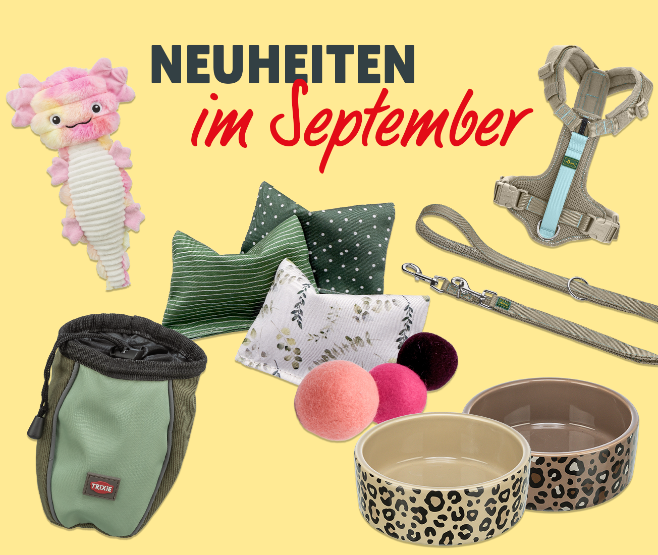Neuheiten im September bei DAS FUTTERHAUS von NATURplus, TRIXIE und HUNTER