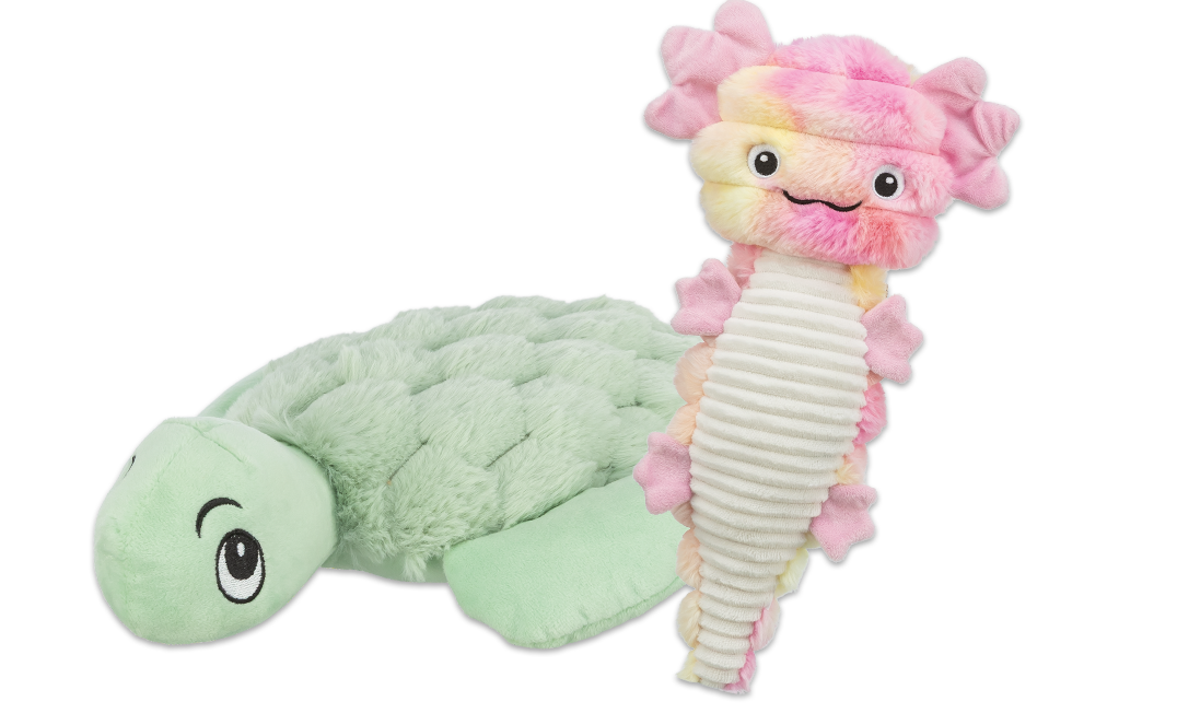 Neuheiten: TRIXIE Axolotl & Schildkröte Plüsch Spielzeug