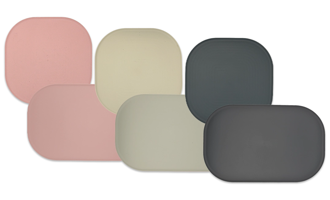 Neuheit NATURplus Napfunterlagen: Verschiedene Größen rosa, beige und schwarz